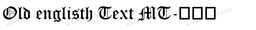 Old englisth Text MT字体转换